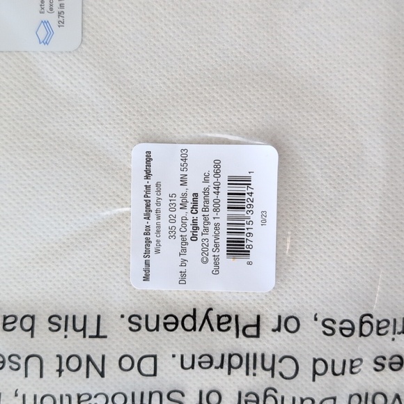 NWT Rifle Paper Co x Target Medium Hydrangea Storage Box LIMITED EDITION - Picture 6 of 7